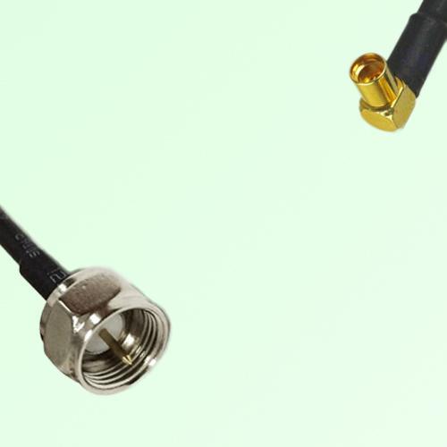 75ohm F Male to MMCX Female Right Angle Coax Cable Assembly