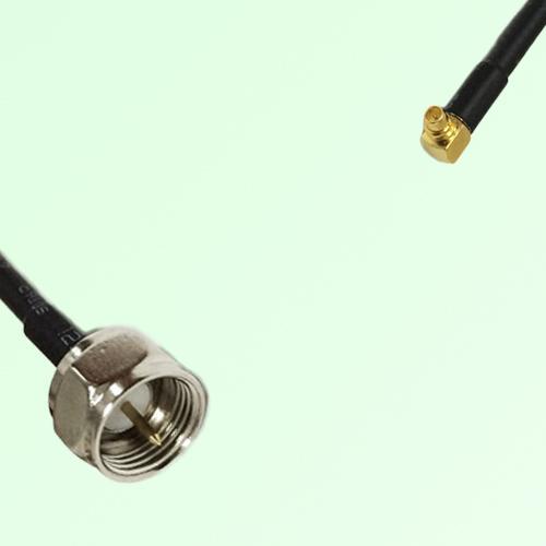 75ohm F Male to MMCX Male Right Angle Coax Cable Assembly