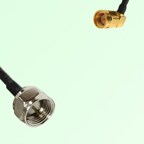 75ohm F Male to SMA Male Right Angle Coax Cable Assembly