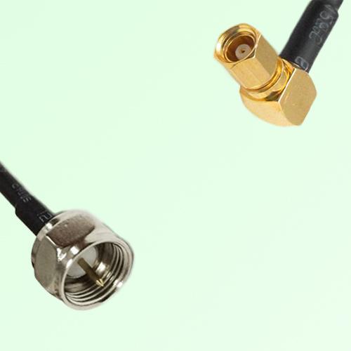 75ohm F Male to SMC Female Right Angle Coax Cable Assembly