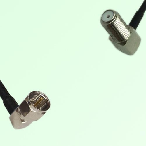 75ohm F Male R/A to F Bulkhead Female R/A Coax Cable Assembly