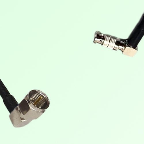 75ohm F Male R/A to HD-BNC Male R/A Coax Cable Assembly