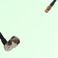 75ohm F Male Right Angle to MCX Female Coax Cable Assembly