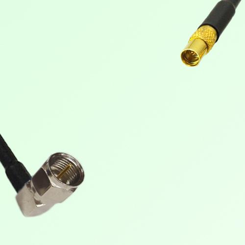 75ohm F Male Right Angle to MMCX Female Coax Cable Assembly