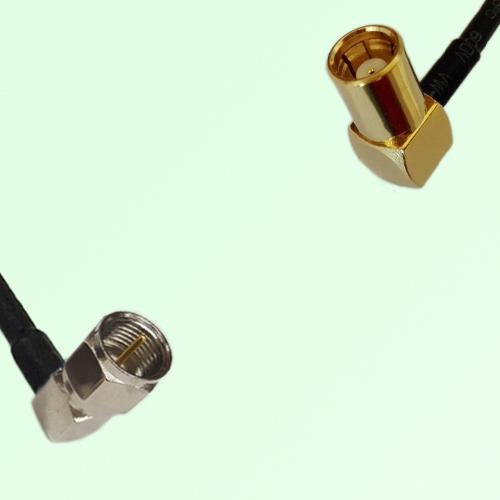 75ohm F Male Right Angle to SMB Female Right Angle Coax Cable Assembly 75ohm F Male Right Angle to SMB Female Right Angle Coax Cable Assembly