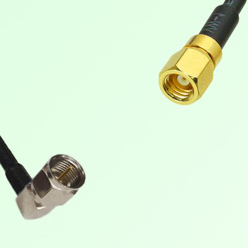 75ohm F Male Right Angle to SMC Female Coax Cable Assembly
