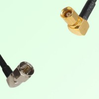 75ohm F Male Right Angle to SMC Female Right Angle Coax Cable Assembly