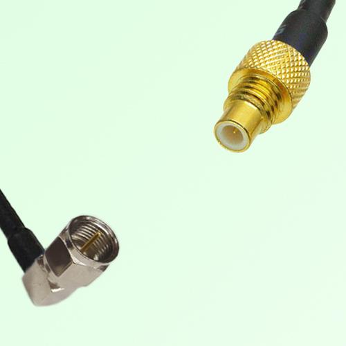 75ohm F Male Right Angle to SMC Male Coax Cable Assembly