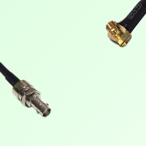 75ohm HD-BNC Bulkhead Female to MCX Male R/A Coax Cable Assembly