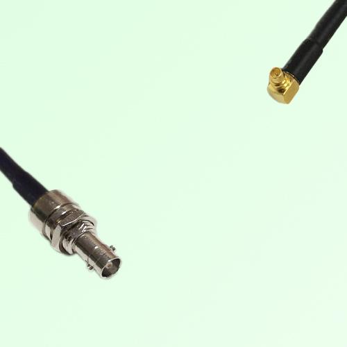 75ohm HD-BNC Bulkhead Female to MMCX Male R/A Coax Cable Assembly