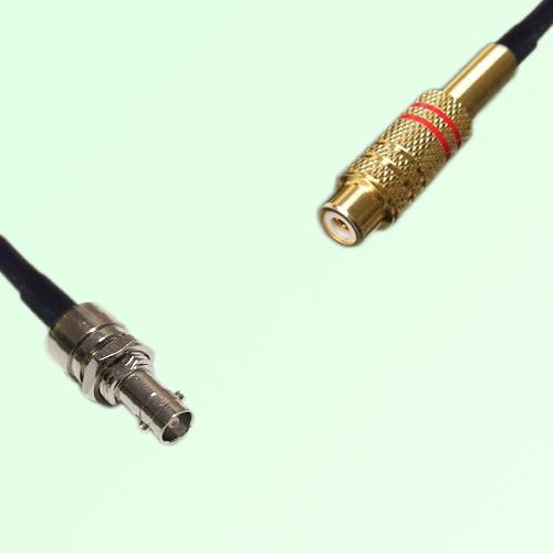 75ohm HD-BNC Bulkhead Female to RCA Female Coax Cable Assembly 75ohm HD-BNC Bulkhead Female to RCA Female Coax Cable Assembly