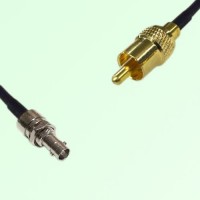 75ohm HD-BNC Bulkhead Female to RCA Male Coax Cable Assembly
