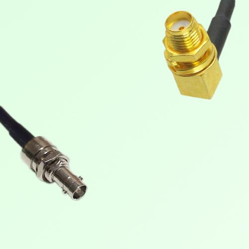 75ohm HD-BNC Bulkhead Female to SMA Bulkhead Female R/A Cable Assembly