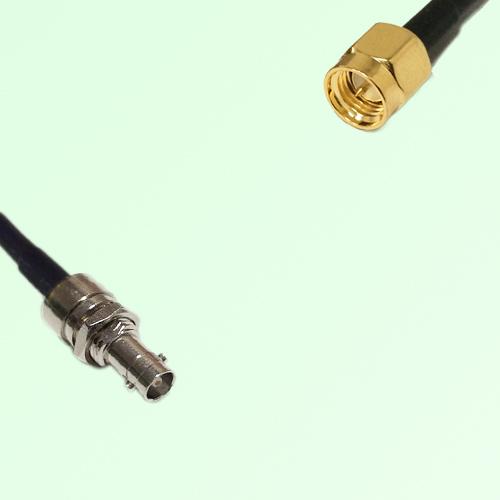75ohm HD-BNC Bulkhead Female to SMA Male Coax Cable Assembly