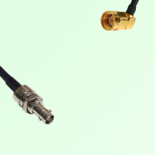 75ohm HD-BNC Bulkhead Female to SMA Male R/A Coax Cable Assembly