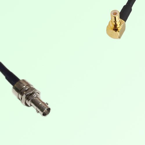 75ohm HD-BNC Bulkhead Female to SMB Male R/A Coax Cable Assembly
