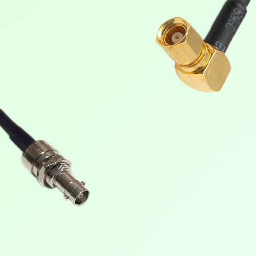 75ohm HD-BNC Bulkhead Female to SMC Female R/A Coax Cable Assembly