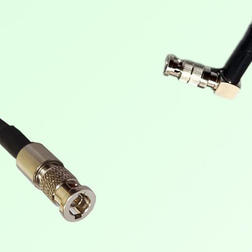 75ohm HD-BNC Male to HD-BNC Male Right Angle Coax Cable Assembly