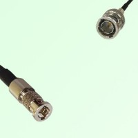 75ohm HD-BNC Male to Mini BNC Male Coax Cable Assembly