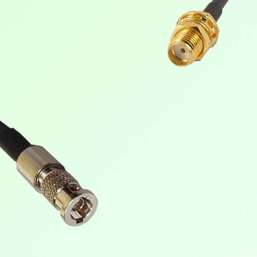 75ohm HD-BNC Male to SMA Bulkhead Female Coax Cable Assembly