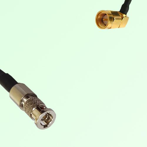 75ohm HD-BNC Male to SMA Male Right Angle Coax Cable Assembly