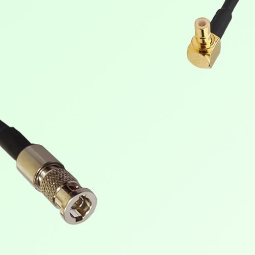 75ohm HD-BNC Male to SMB Male Right Angle Coax Cable Assembly