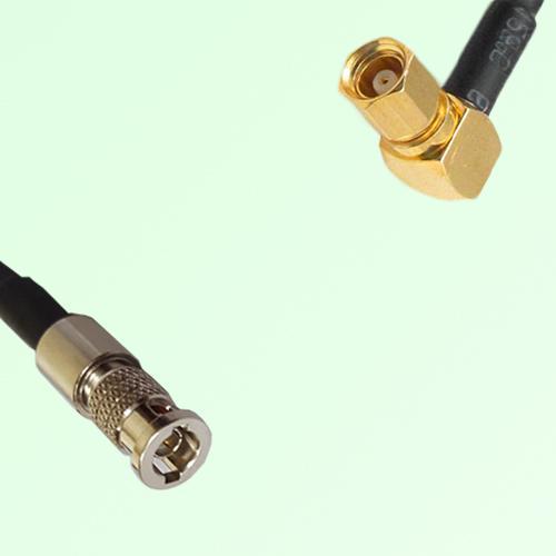75ohm HD-BNC Male to SMC Female Right Angle Coax Cable Assembly