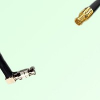 75ohm HD-BNC Male Right Angle to MCX Male Coax Cable Assembly