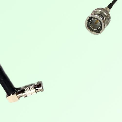 75ohm HD-BNC Male Right Angle to Mini BNC Male Coax Cable Assembly 75ohm HD-BNC Male Right Angle to Mini BNC Male Coax Cable Assembly