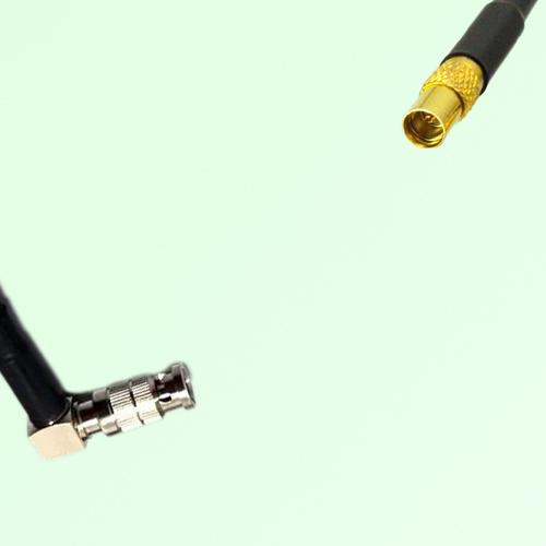 75ohm HD-BNC Male Right Angle to MMCX Female Coax Cable Assembly 75ohm HD-BNC Male Right Angle to MMCX Female Coax Cable Assembly