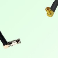 75ohm HD-BNC Male R/A to MMCX Female R/A Coax Cable Assembly