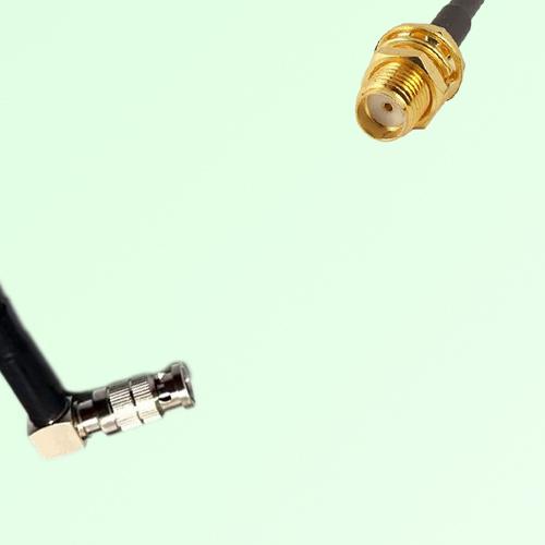 75ohm HD-BNC Male R/A to SMA Bulkhead Female Coax Cable Assembly 75ohm HD-BNC Male R/A to SMA Bulkhead Female Coax Cable Assembly