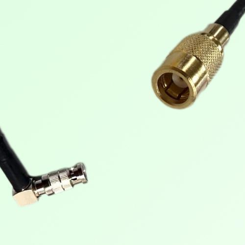 75ohm HD-BNC Male Right Angle to SMB Female Coax Cable Assembly