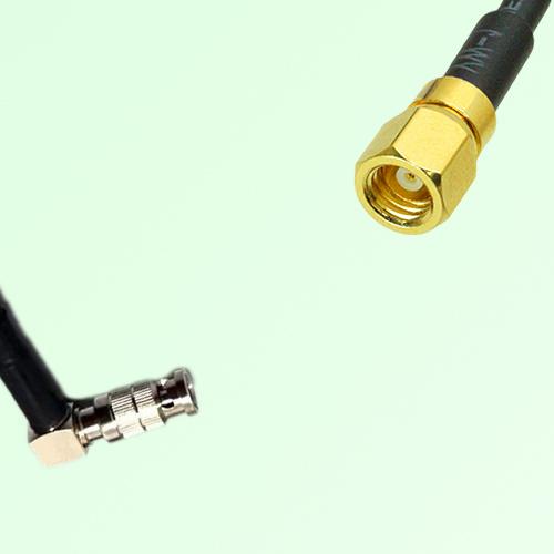 75ohm HD-BNC Male Right Angle to SMC Female Coax Cable Assembly