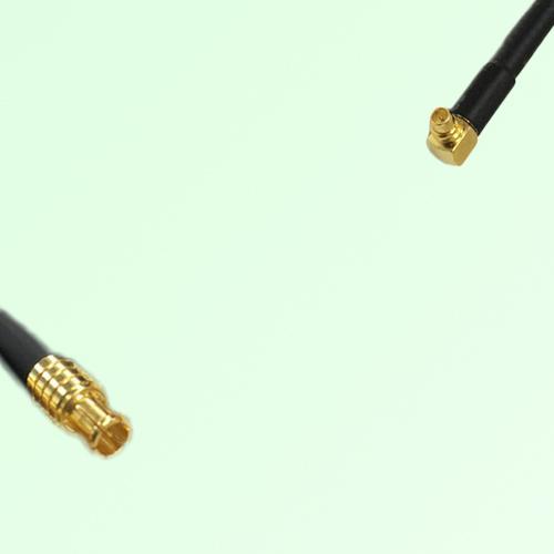 75ohm MCX Male to MMCX Male Right Angle Coax Cable Assembly