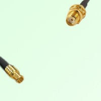 75ohm MCX Male to SMA Bulkhead Female Coax Cable Assembly
