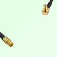 75ohm MCX Male to SMB Male Right Angle Coax Cable Assembly
