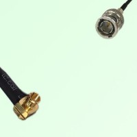 75ohm MCX Male Right Angle to Mini BNC Male Coax Cable Assembly