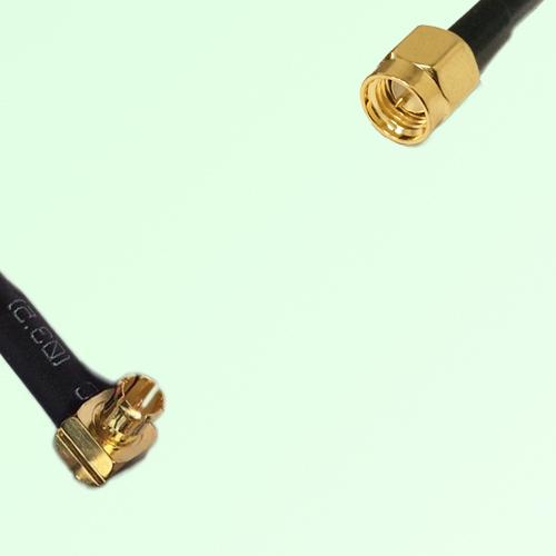 75ohm MCX Male Right Angle to SMA Male Coax Cable Assembly