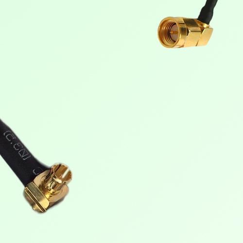 75ohm MCX Male Right Angle to SMA Male Right Angle Coax Cable Assembly 75ohm MCX Male Right Angle to SMA Male Right Angle Coax Cable Assembly