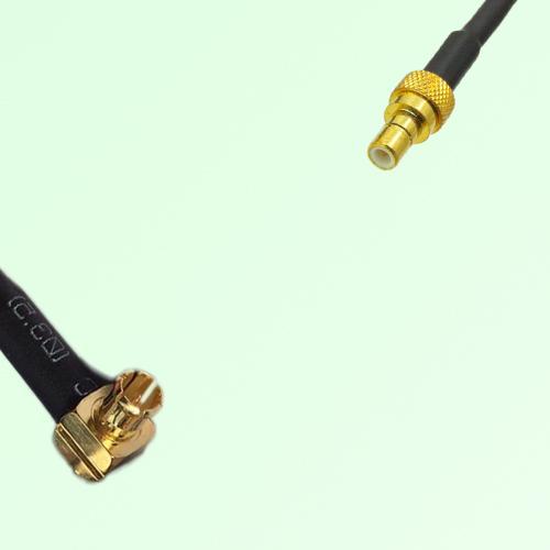 75ohm MCX Male Right Angle to SMB Male Coax Cable Assembly