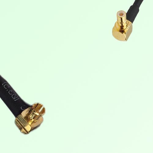 75ohm MCX Male Right Angle to SMB Male Right Angle Coax Cable Assembly