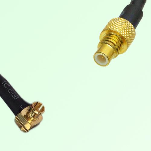 75ohm MCX Male Right Angle to SMC Male Coax Cable Assembly