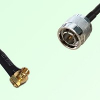 75ohm MCX Male Right Angle to TNC Male Coax Cable Assembly