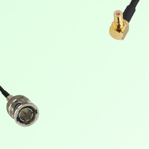 75ohm Mini BNC Male to SMB Male Right Angle Coax Cable Assembly