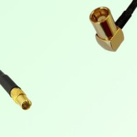 75ohm MMCX Female to SMB Female Right Angle Coax Cable Assembly
