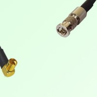 75ohm MMCX Female Right Angle to HD-BNC Male Coax Cable Assembly