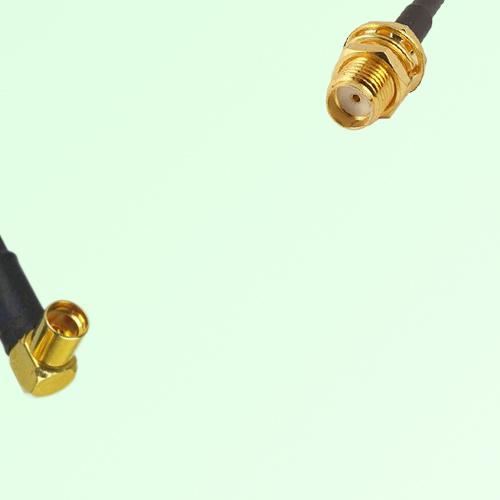 75ohm MMCX Female R/A to SMA Bulkhead Female Coax Cable Assembly