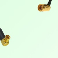 75ohm MMCX Female R/A to SMA Male R/A Coax Cable Assembly