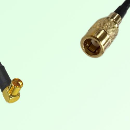 75ohm MMCX Female Right Angle to SMB Female Coax Cable Assembly 75ohm MMCX Female Right Angle to SMB Female Coax Cable Assembly